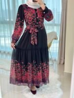 فستان مورد شيفون