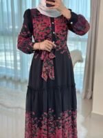 ⁦فستان مورد شيفون⁩ - الصورة ⁦3⁩