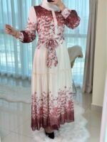 ⁦فستان مورد شيفون⁩ - الصورة ⁦7⁩