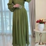 فستان شيفون لمعة