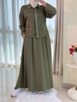 ⁦طقم تنورة طويلة تنسل⁩ - الصورة ⁦7⁩
