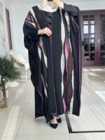 عباة شيفون وجاكار ناعم