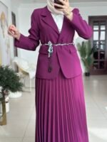 ⁦طقم بليزر وتنورة كسرات⁩ - الصورة ⁦3⁩