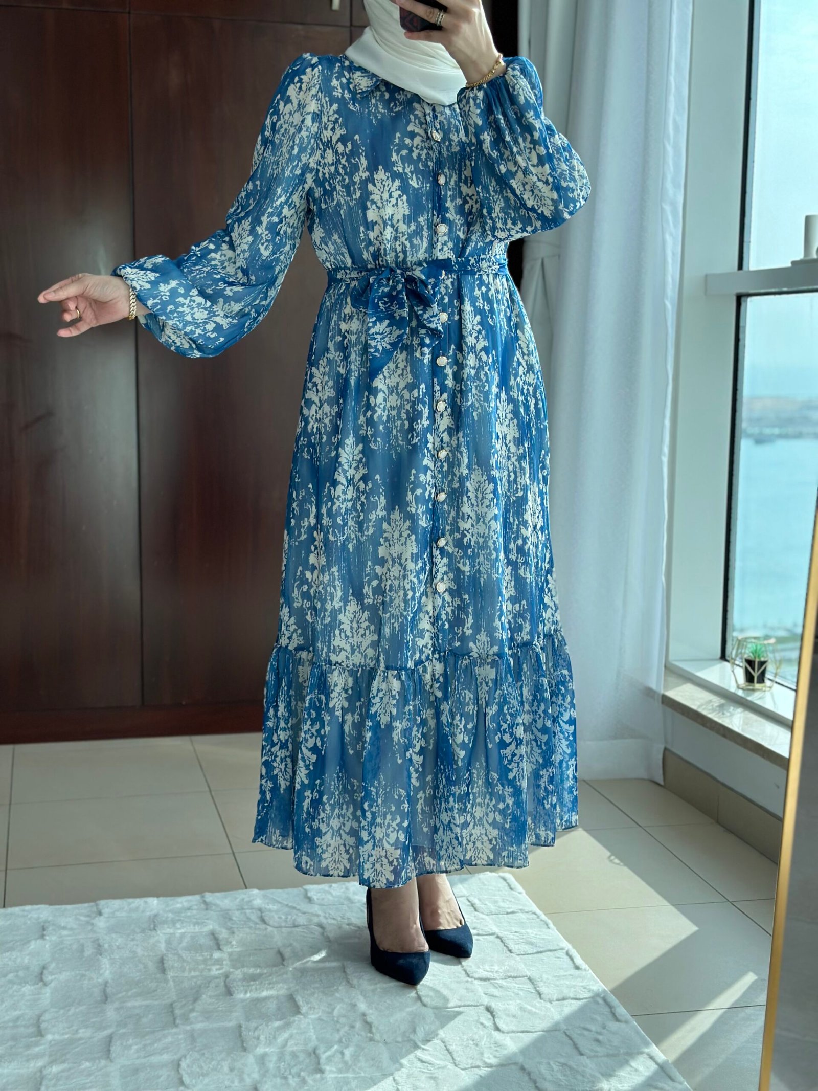 IMG_4351 فستان شيفون مبطن - الصورة 1